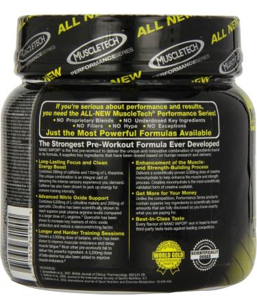 MuscleTech Nano Vapor Performance Series 1.23 lbs. Pwd - Blue Raspberry - Buy Online on GoSupps.com