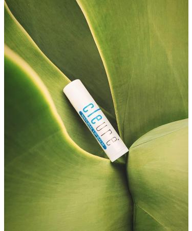 Cleure Organic Lip Balm - Paraben-Free, Fragrance-Free, Flavor-Free, Petrolatum-Free - 1 Pack, .15 oz - Buy Online on GoSupps.com