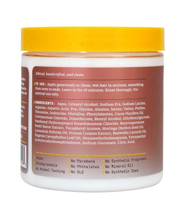 Alaffia Beautiful Curls Chebe Powder Deep Conditioning Hair Mask 8oz - Healthy Hair Growth & Thick Curly Hair Products with Shea Butter, Vitamin E, Moringa - Strengthen Collection - Buy Online on GoSupps.com