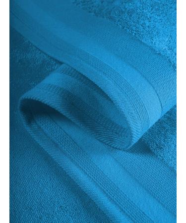 De Witte Lietaer Contessa Luxe Set of 6 Cotton Wash Mitts in Lagoon Blue - 16x22 cm - Buy Online on GoSupps.com