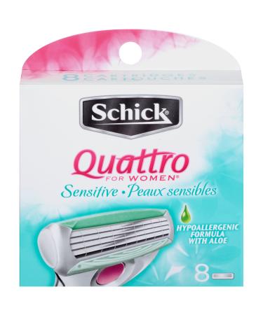 Schick Sensitive Razor Blade Refills 8 Count