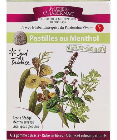 AUZIER CHABERNAC Bonbons aux ar mes naturels de menthe menthol et eucalyptus - Confiserie de Tradition : (Lot de 1 Etui pocket 50g Gomme Arabique Acacia.) - Buy Online on GoSupps.com