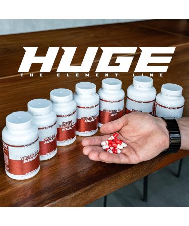 Huge Supplements KSM-66 Ashwaghanda High Potency 5% Withanolides 1000mg of Clinically Studied KSM66 (120 Capsules) - Buy Online on GoSupps.com