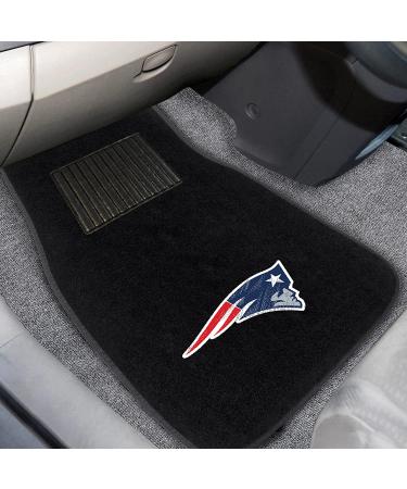 NFL New England Patriots 2-Piece Embroidered Car Mat Set - Black - Buy Online on GoSupps.com