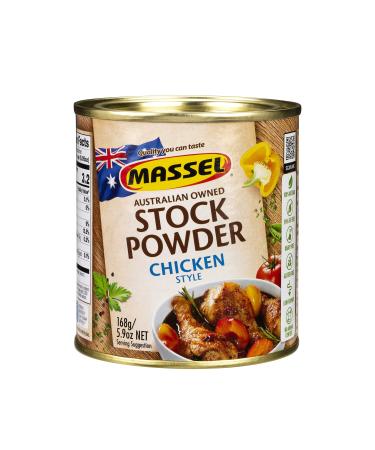 Massel Bouillon Stock Powder - No MSG, Gluten-Free, Chciken Flavor -168g, Pack of 1 Canned Soup Stock