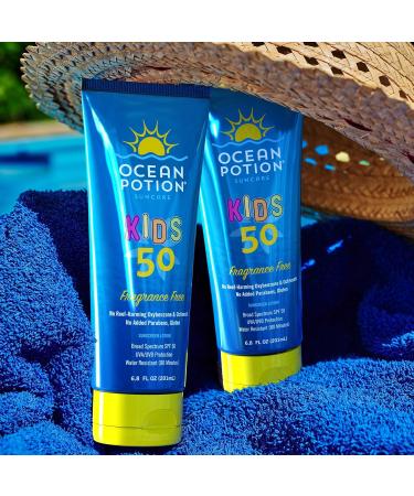 Buy Ocean Potion Kids Sunscreen Lotion SPF 50 - 6.8oz | Safe & Effective Sun Protection for Children | International Shipping Available - Buy Online on GoSupps.com