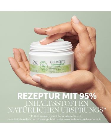 Wella Professionals Elements Renewing Mask - Repairing Hair Mask for Dry & Broken Hair | Antioxidant & Olive Essence for Shine | 150ml International Shipping - Buy Online on GoSupps.com