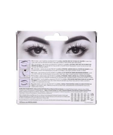 Kiss Lash Couture Triple Push Up Collection - 3D Volume Fake Eyelashes (Teddy) | Animal Test-Free Reusable Includes Black Eyelash Glue | International Shipping Available - Buy Online on GoSupps.com