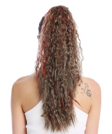 Wig Me Up-N461-V-18H350 Hair Part braid ponytail long Voluminous curly crop curls scrolled afro kinks brown light brown red set 55 cm brown-red mix (18h350)