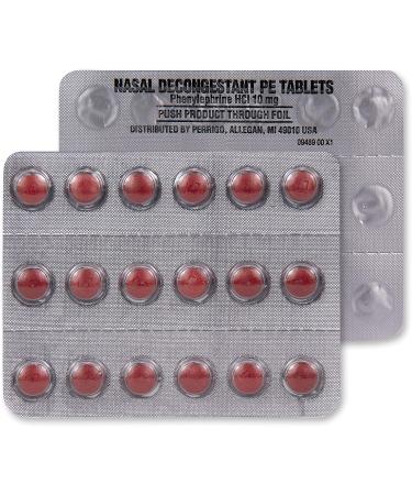 Amazon Basic Care Sinus PE 10mg Decongestant Tablets - 36 Count - Buy Online on GoSupps.com