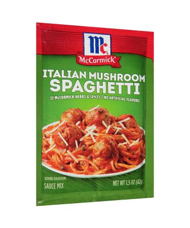McCormick Italian Mushroom Spaghetti Sauce Mix 1.5 oz (Pack of 12) - Authentic Flavor for Pasta Lovers - Buy Online on GoSupps.com