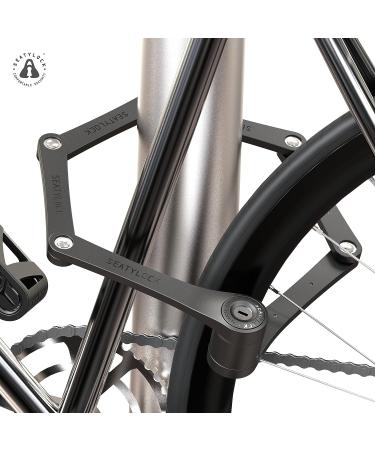 FoldyLock Compact Folding Bike Locks - Set of 2 Matching Locks with 6 Keys - Lightweight Anti Theft for Bicycles and E-Bikes - 85 cm Black (2 Pack) - Buy Online on GoSupps.com