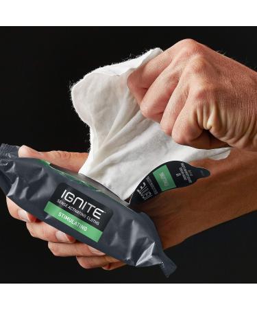 Ignite Men's Body Wet Wipes | Extra Thick & Shower-Fresh | Stimulating Scent | 10 Count (Pack of 1) - Buy Online on GoSupps.com