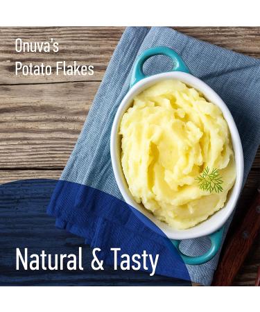 Onuva Potato Flakes 1lb (454g) - Instant & Convenient Dehydrated Whole Foods for Emergency Storage, Camping & Survival Kits - Sealed Fresh - Buy Online on GoSupps.com