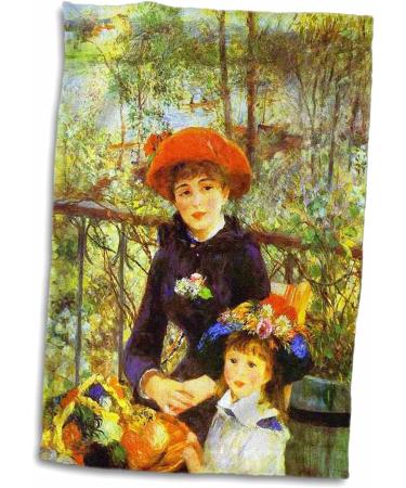 3dRose Florene Famous Art Renoir Painting On The Terrace Hand Towel - 15x22 - Buy Online on GoSupps.com