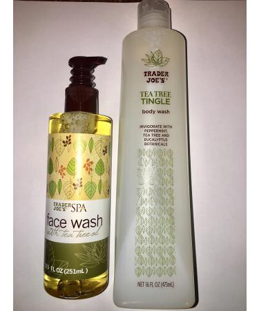 Trader Joes Spa Face Wash with Tea Tree Tingle Body Wash