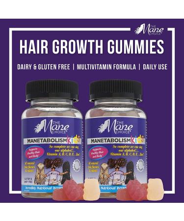 Mane Choice Kids Healthy Hair Growth Vitamins - 120 Gummies for Longer, Thicker Hair - Buy Online on GoSupps.com