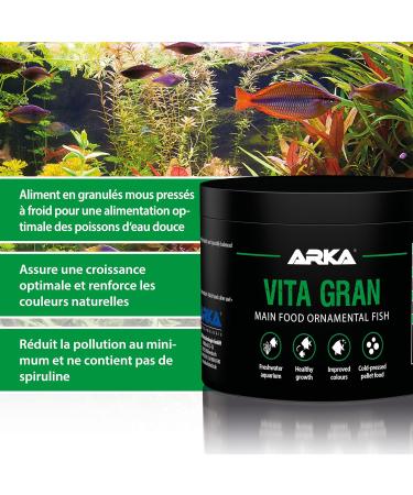 Microbe-Lift Vita Gran - 500 ML - Nutrient-Rich Granulated Food for Vivid Colors and Healthy Growth in Freshwater Aquarium Fish Cold Pressed. - Buy Online on GoSupps.com