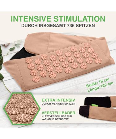 Backlaxx Acupressure Belt for Back Pain - Adjustable Relief for Home & On-the-Go | Pastel Ros  - Buy Online on GoSupps.com