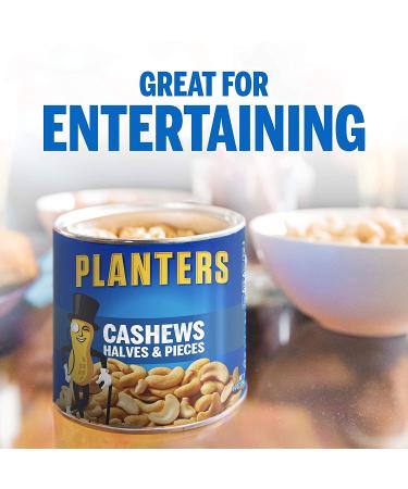 Planters Salted Cashew Halves & Pieces 14 oz Canister - 1 Pack - Buy Online on GoSupps.com
