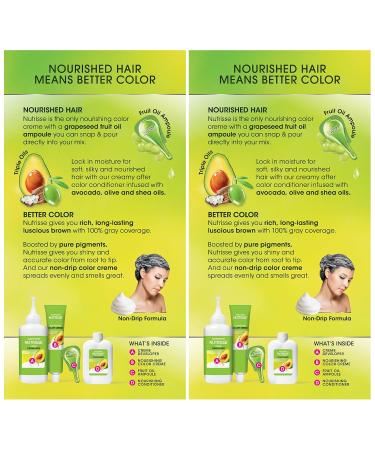 Garnier Nutrisse Nourishing Creme 61 Light Ash Brown Hair Dye 2-Pack - Buy Online on GoSupps.com