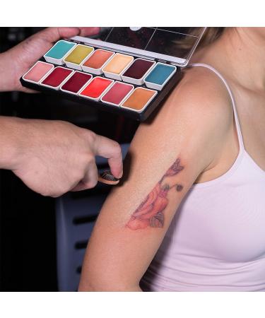 Narrative Cosmetics 12-Color Alcohol-Activated Palette - Professional Waterproof SFX Makeup for Tattoo Cover - Buy Online on GoSupps.com