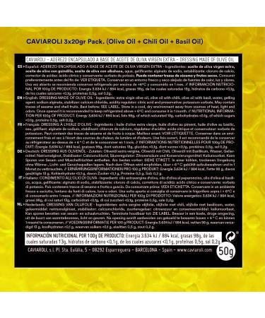 Caviaroli | Popping Boba Oil and Vinegar Gourmet - Gourmet Oil Beads Ideal For Seasoning and Appetizers - Pack of 3 Flavors  - Buy Online on GoSupps.com