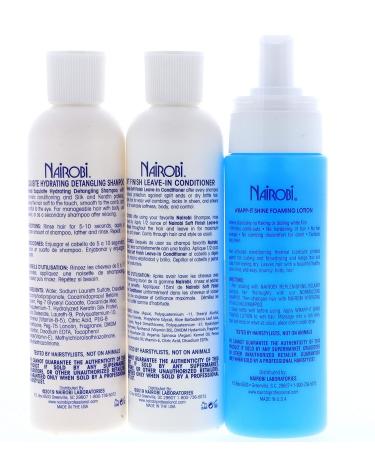 Nairobi Exquisite Hydrating Detangling Shampoo & Conditioner Set Best Moisturizing Hair Care for All Hair Types | International Shipping Available - Buy Online on GoSupps.com