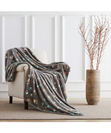 Allisandro Extra Soft Microplush Fleece Pet Blanket - Grey - 39 x 31 - Ideal for Dogs, Cats - Extra Softness for Small, Medium, Large Pets - Buy Online on GoSupps.com