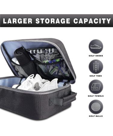 CHAMPKEY Premium Soft Padded Golf Shoe Bag - Durable 300D Polyester Oxford Fabric | Sport Shoe Bag with 210D Liner - Buy Online on GoSupps.com