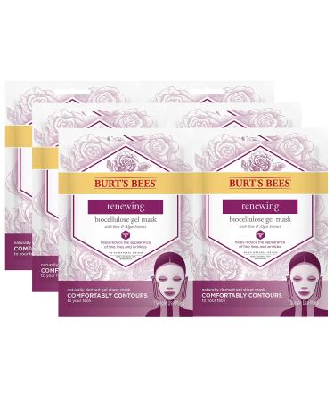Burt's Bees Renewing Biocellulose Gel Face Mask Rose
