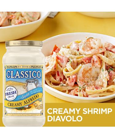 Classico Light Creamy Alfredo Pasta Sauce - 15 oz Jar - Buy Online on GoSupps.com