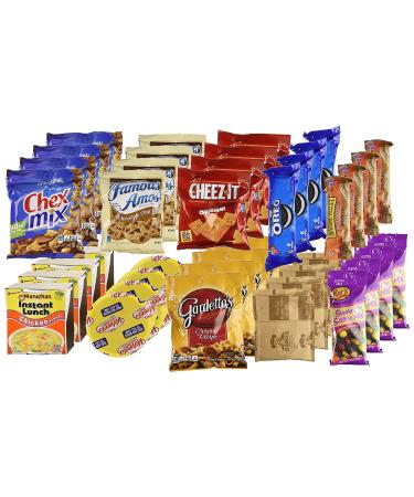 College Snack Box Care Package (40 Count) for Studying, Exams, Date Night - Ideal for Dorms, Military, Office - Gift Basket from Snack Box - Buy Online on GoSupps.com