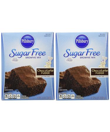 Pillsbury Sugar Free Chocolate Fudge Brownie Mix - 12.35 Oz (Pack of 2) - Buy Online on GoSupps.com