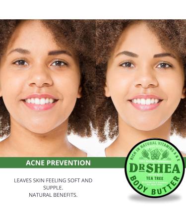Tea Tree Body Butter Dr Shea Triple Moisturizer 100% Vegan Tattoo Healing Dry Skin Organic Women Men Baby Safe Hair Lotion Face Cream - Buy Online on GoSupps.com