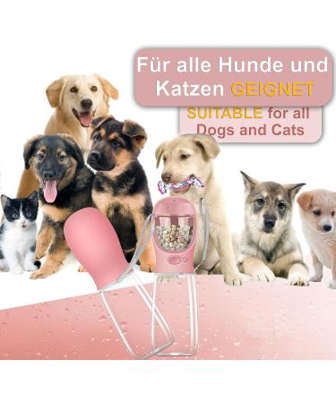 Buy NEW 3 Series Dog Drinking Bottle Gift Set | 550ml Leak-Proof & On-the-Go | Includes Feed Bag & Toothbrush | Premium Pink Dog Bottle - Buy Online on GoSupps.com