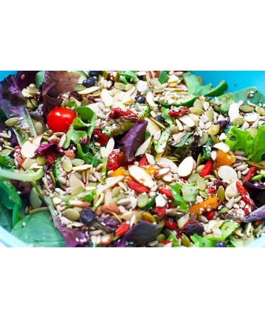 Raw Superfoods Salad Topper - Goji Berries, Almonds, Chia, Flax, Pumpkin Seeds, and More | Healthy, Non-GMO, Gluten-Free, Keto, Paleo, Vegan | High Fiber, Low Sugar - Buy Online on GoSupps.com