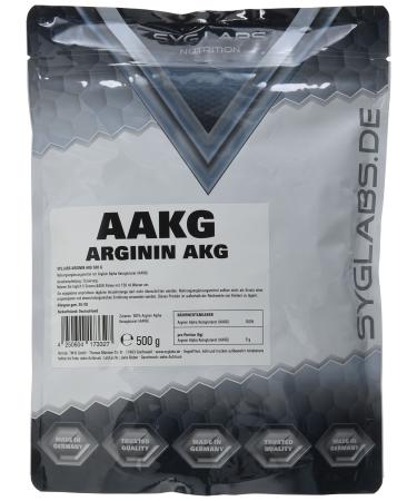 AAKG Arginine AKG Powder - 500g L-Arginine Alpha Ketoglutarate 2:1 - no additives - vegan - Buy Online on GoSupps.com