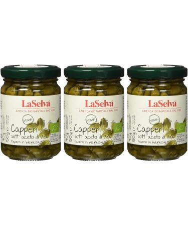Buy La Selva Organic Capers in Vinegar - Pack of 3 (3 x 150g) | Premium Quality International Shipping - Buy Online on GoSupps.com