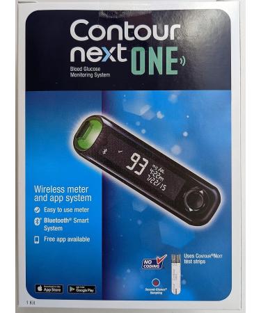 Bayer Contour Next One Bluetooth Glucose Meter - 1 Pack | Fast and Accurate Blood Sugar Monitoring - Buy Online on GoSupps.com