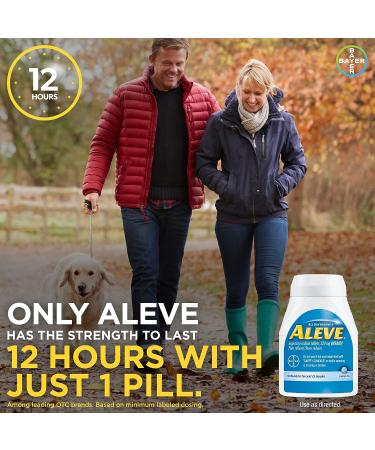 Aleve Tablets 220mg (NSAID) Pain Reliever/Fever Reducer - 24 Count Blue - Buy Online on GoSupps.com
