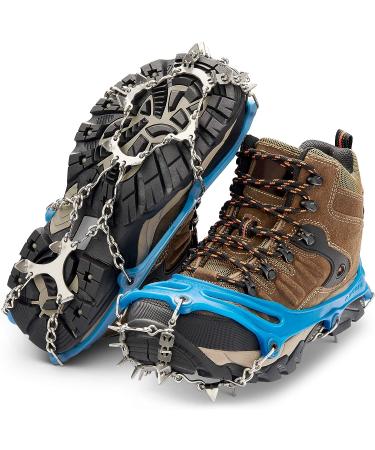 Ascent Heavy Duty Traction Cleats - 16 Stainless-Steel Spikes - Large (1 Pair) - Buy Online on GoSupps.com