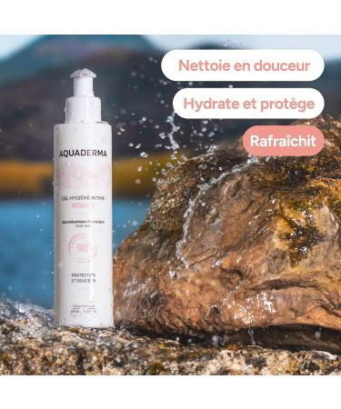  Aquaderma Organic Aloe Vera & Volcanic Water Intimate Cleansing Gel 200 ml - 98% Natural Origin & Made in France - Gentle Cleaning & Durable Comfort - Sensitive Skin - Buy Online on GoSupps.com