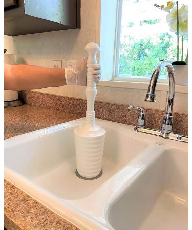 Master Plunger MP500-B4 Heavy Duty Bathroom Toilet Plunger Kit | Air Release Valve | White - Buy Online on GoSupps.com