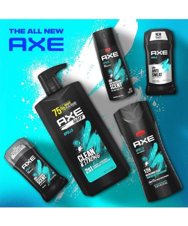 AXE 2-in-1 Shampoo & Conditioner Apollo - Clean & Strong Hair Sage & Cedarwood 100% Recycled Bottle 28 oz | International Shipping - Buy Online on GoSupps.com