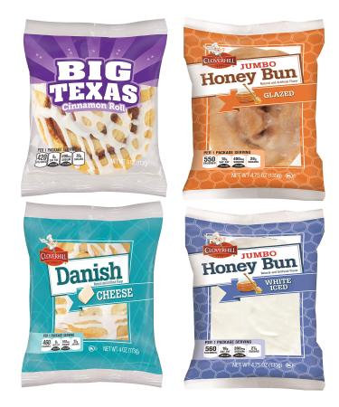 Cloverhill Bakery Ultimate Danish and Honey Bun Variety Pack