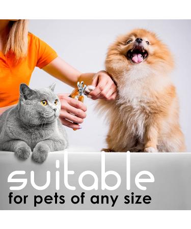 Professional Heavy Duty Dog Nail Clippers with Safety Guard for Small, Medium, and Large Breeds - Painless Nail Trimming with Anti-Slip Handles - Includes Free Nail File - Buy Online on GoSupps.com