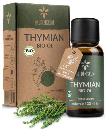 Heldengr n organic thyme oil 100% natural Certified foods to take - thyme oil from Greece - essential oils thyme Tyhme Oil Thymian 30 ml (1 Pack)