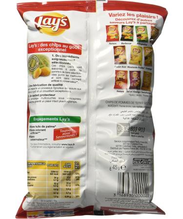 Lay's Chips Nature 45 g - Pack of 5 - Buy Online on GoSupps.com