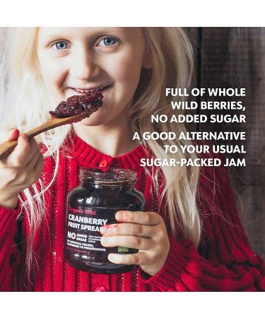 LOOV Organic Wild Cranberry Jam - 14.1 oz | Vegan Fruit Spread with Whole Nordic Cranberries | No Sugar Added - Buy Online on GoSupps.com